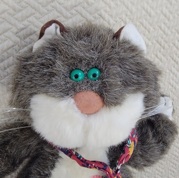 Vintage Hallmark Lester The Whiz Personality Cat 1986 Plush Toy Stuffed Animal - Picture 13 of 16